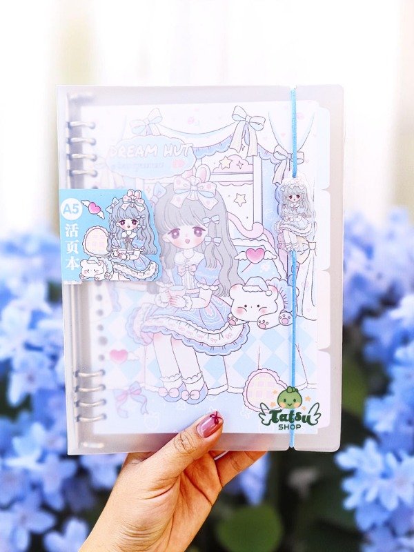 Producto - Cuaderno A5 Celeste Anillado