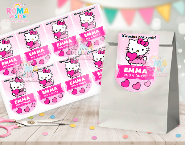Producto - Etiquetas bolsita Hello Kitty