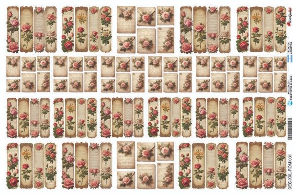 Producto - Láminas de Seda ROM-031 (x5 un)