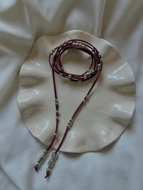 Producto - Collar silver wine