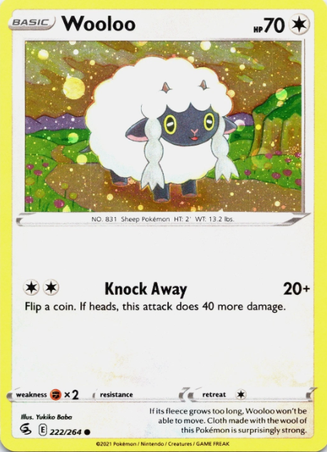 Producto - Wooloo - 222/264 - Fusion Strike - Cosmos Holo Promo