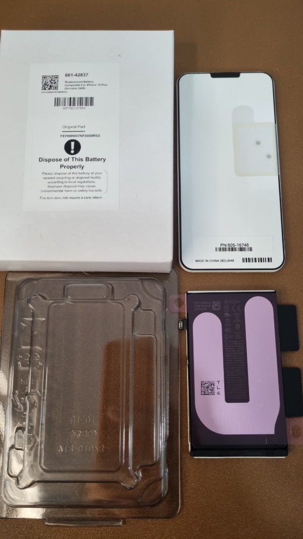Producto - BATERIA IPHONE 16 PLUS ORIGINAL - SERVICE PACK (PIEZA NUEVA ORIGINAL)