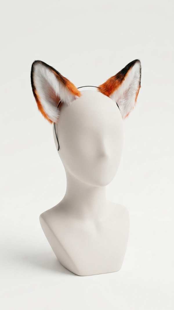 Producto - Vincha de zorro naranja y negro - 2