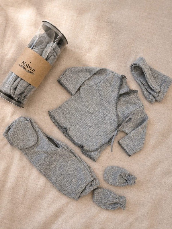 Producto - PROMO NACIMIENTO AJUAR GRIS PREMIUM