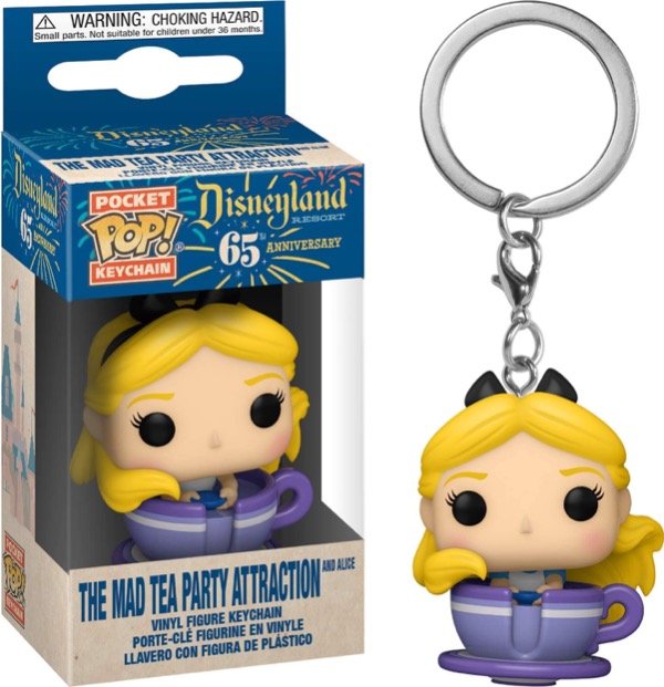 The Mad Tea Party Attraction And Alice Disneyland Keychain Funkoholic