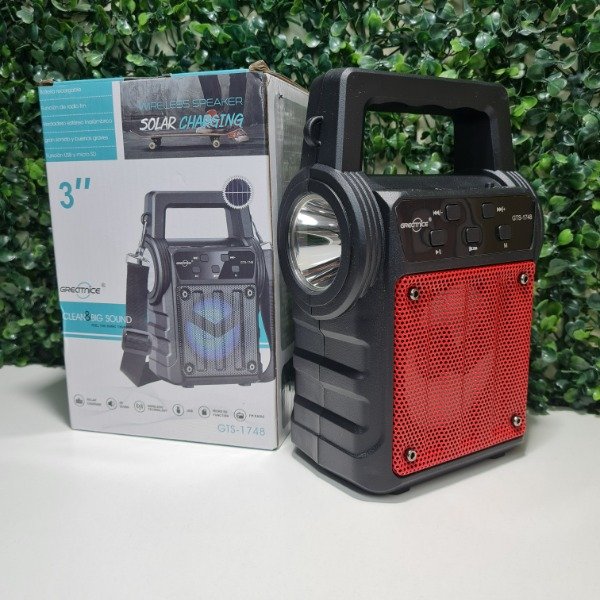 Producto - PARLANTE 3" LINTERNA PANEL SOLAR BT/FM/MP3