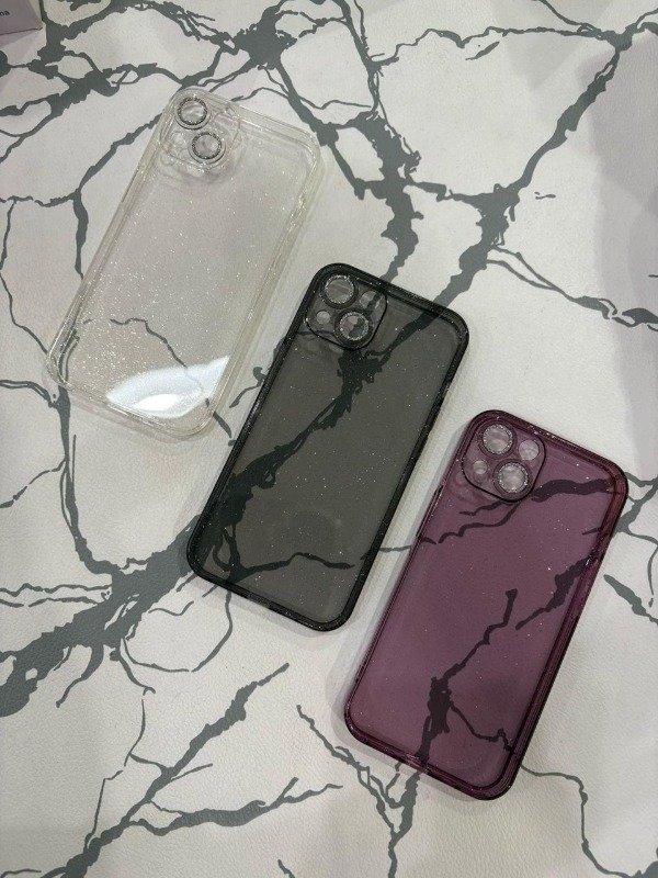 Producto - case transparente brillosa violeta  iph 16
