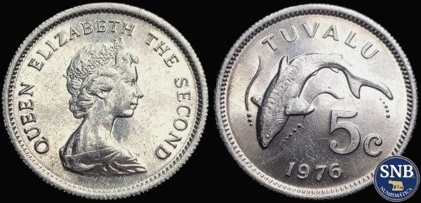 Producto - Tuvalu - 5 Centavos (1976) KM #3 - Territorio Autónomo Británico