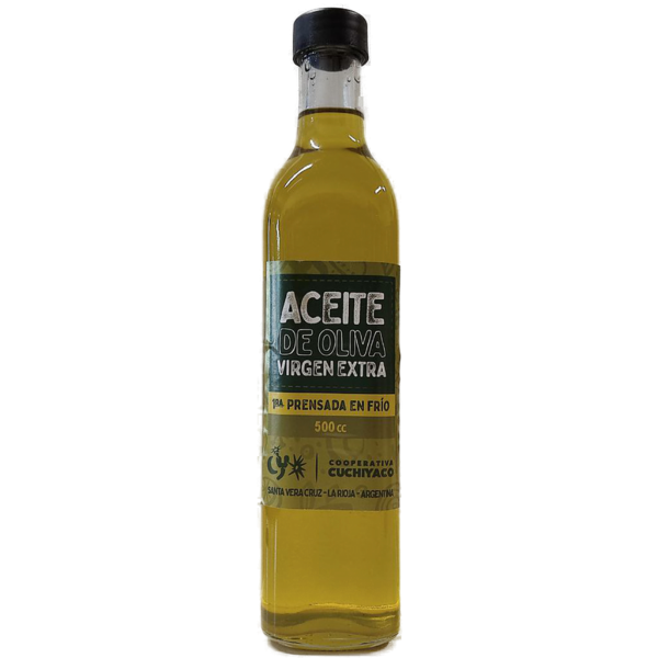Producto - Aceite de oliva virgen extra - 500cc [Coop. Cuchiyaco]