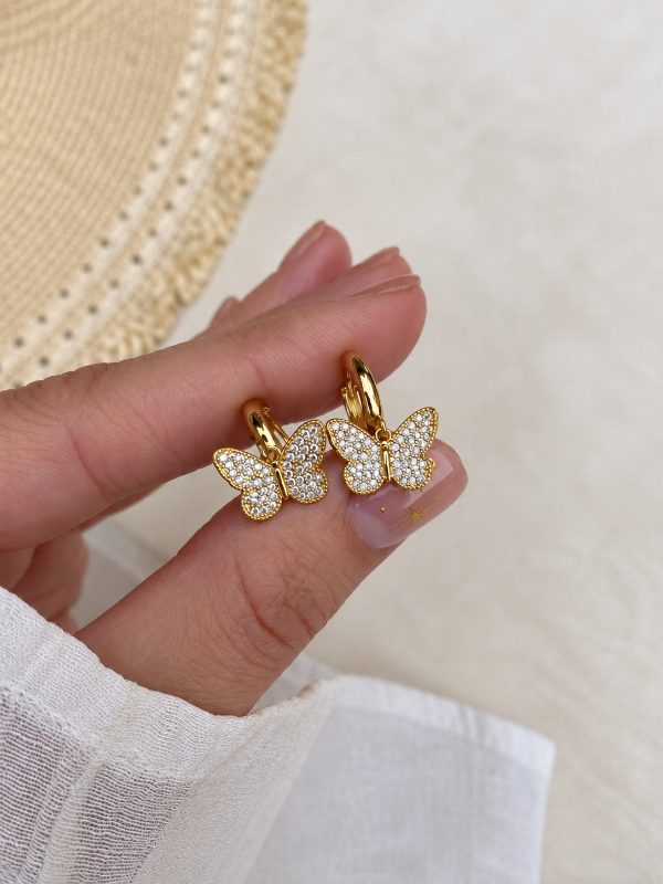 Producto - Argollas Butterfly Micropavé A.D