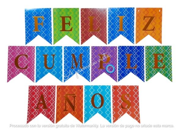 Producto - Banderin crazy multicolor