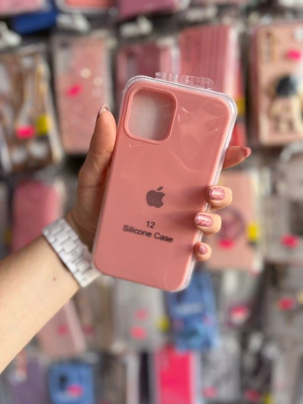 Producto - Silicone case iphone 12-12 pro salmon