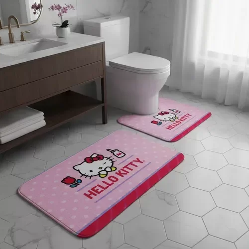 Producto - Set Alfombra Baño Hello Kitty