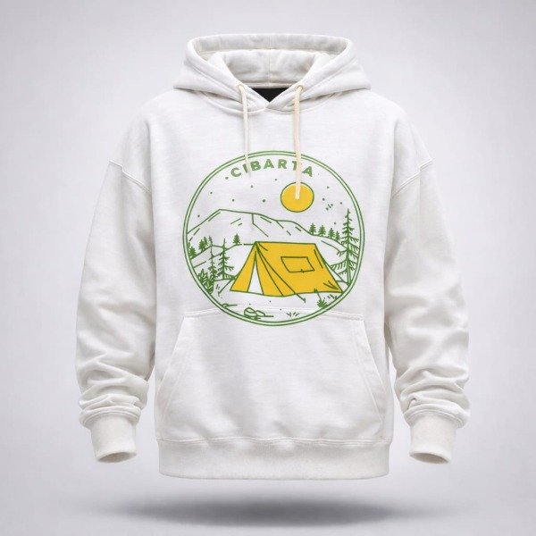 Producto - Canguro OVERSIZE Cibarta MOD CAMPING CREMA algodon Rustico