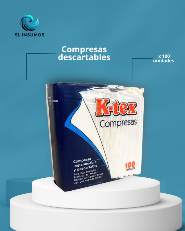 Producto - Compresas Impermeables Descartables caja x 100 u