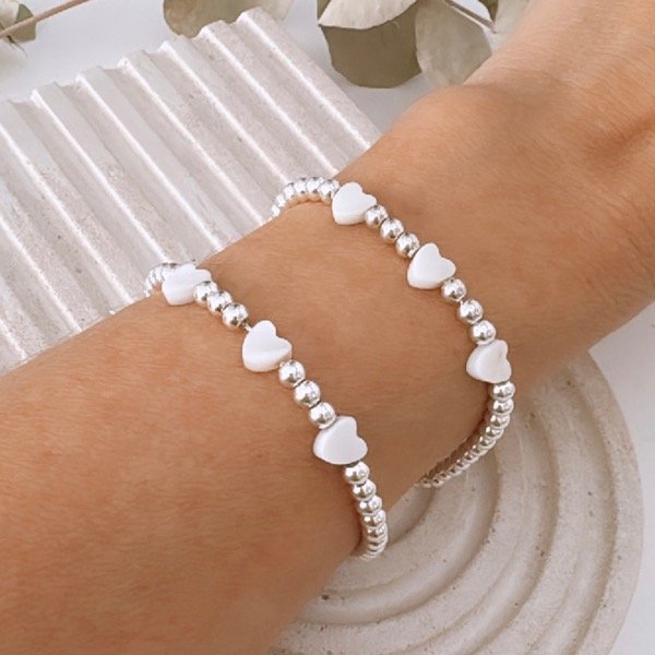 Producto - PULSERA CORAZÓN NÁCAR cod 5.8