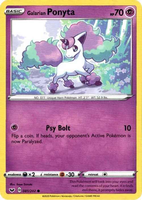 Producto - Galarian Ponyta - 81/202 - Sword and Shield