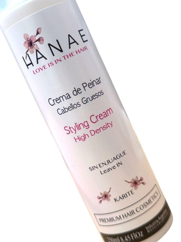 Producto - crema de peinar cabellos gruesos hanae x 250 ml