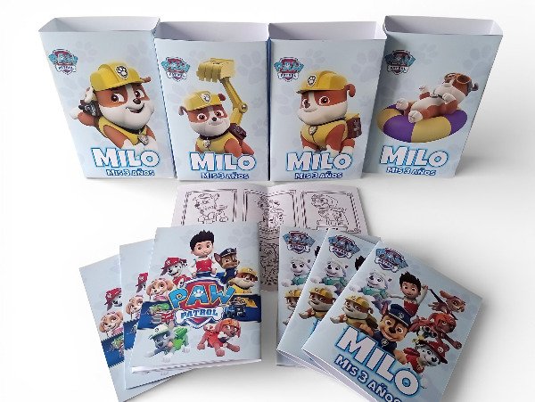 Producto - 10 Bolsitas 16x10x4cm con 10 Libritos 14x10cm