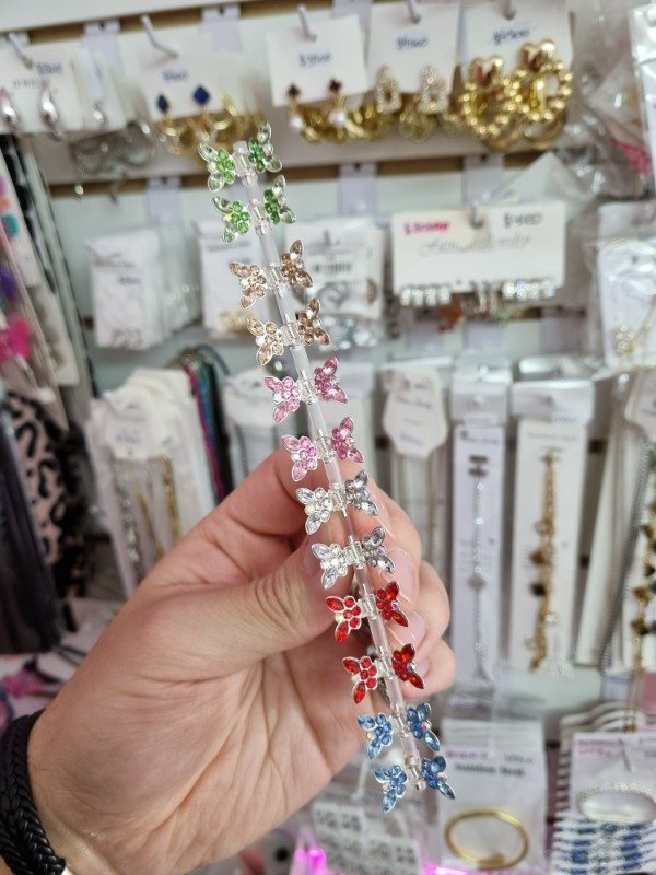 Producto - Brochesitos Mariposa Strass x PAR - 1