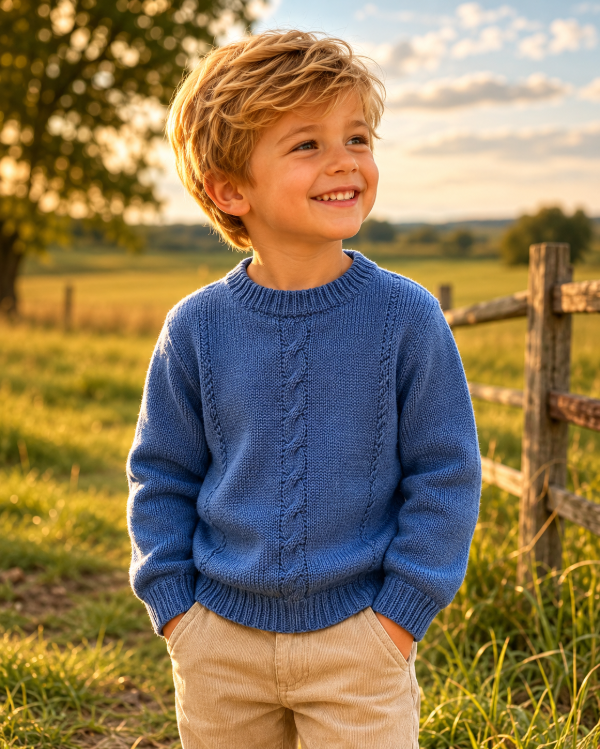 Producto - Sweater azulino con ochos FRAN