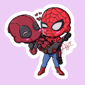 Producto - Stickers en Vinilo - Marvel - Spideypool