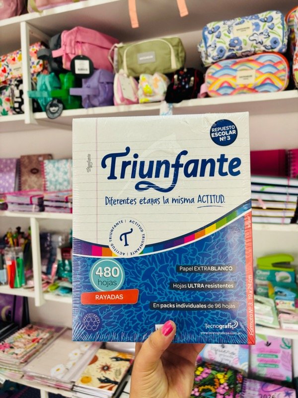 Producto - Repuesto de hojas triunfante x 480