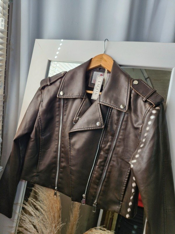 Producto - Campera cuero chocolate