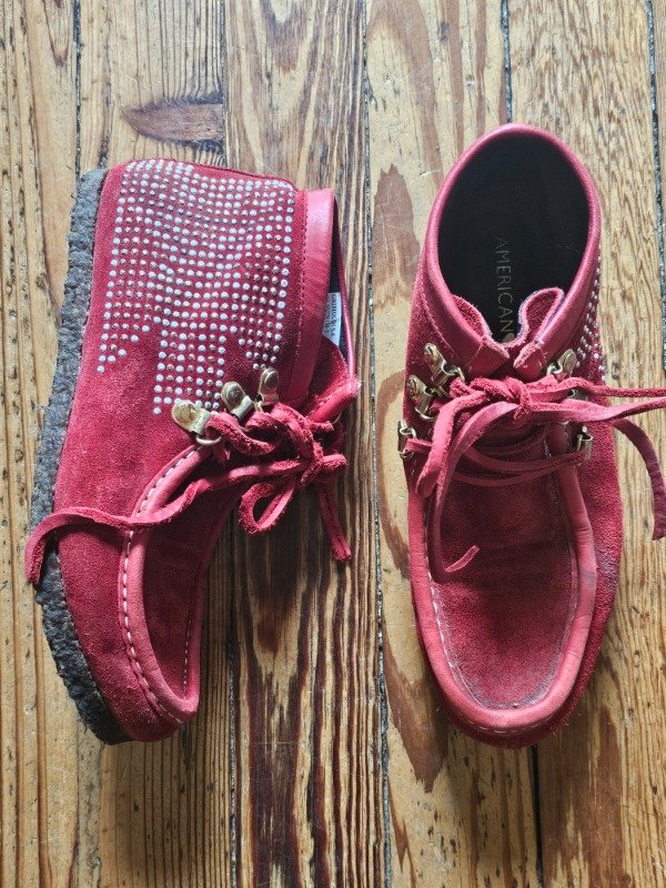 Producto - Botitas de Gamuza American Pie Rojas n36