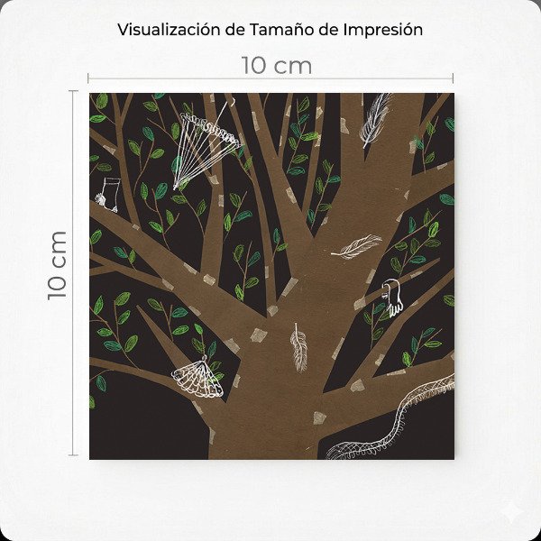 Producto - Cuadrito bosque nocturno - 1