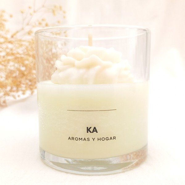 Producto - Vela en recipiente con Peonia - 0
