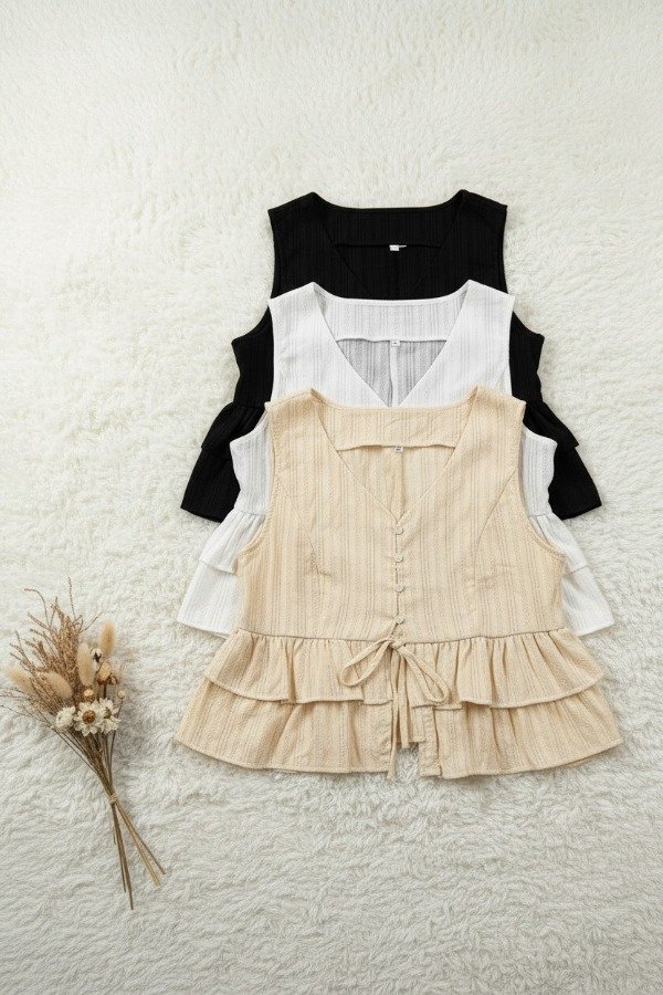 Producto - BLUSA MUSCULOSA VOLADO A012