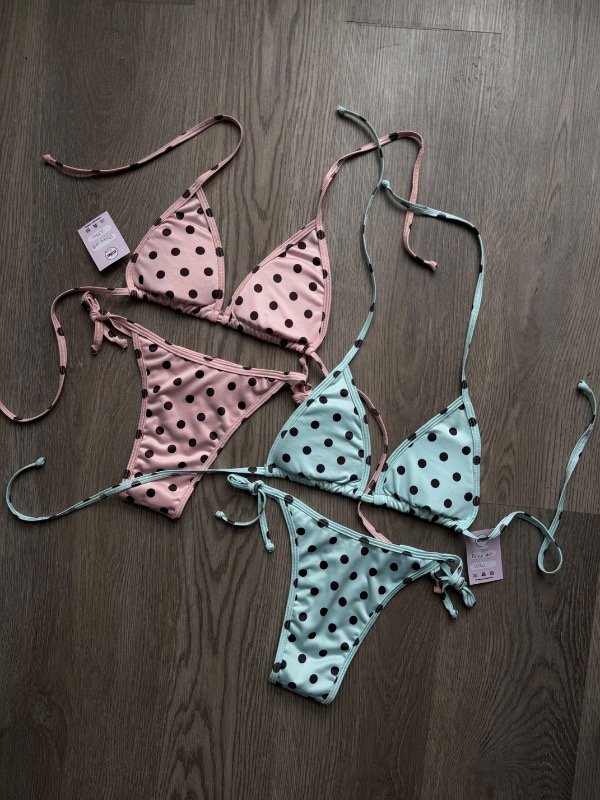 Producto - Bikini Polka Dot celeste - 4