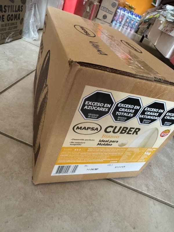 Producto - Chocolate Mapsacuber blanco botón x 5 kg