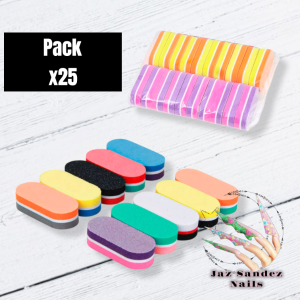 Producto - PACK 25 SPONGE RECTA PUNTA REDONDEADA (SURTIDO)