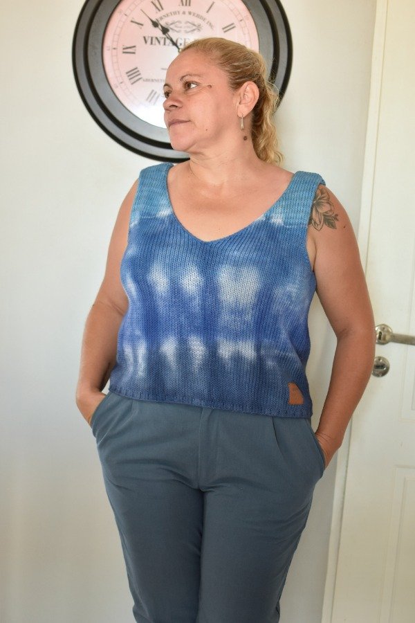 Producto - Top Paz - Batik Azul