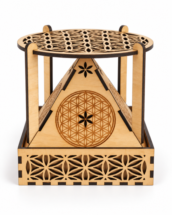 Producto - Estación de Limpieza Energética - Sahumador para Cristales, Tarot y Objetos - 1