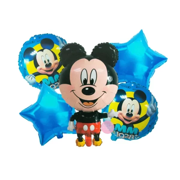 Producto - Kit x5 globos metalizados de personaje MICKEY