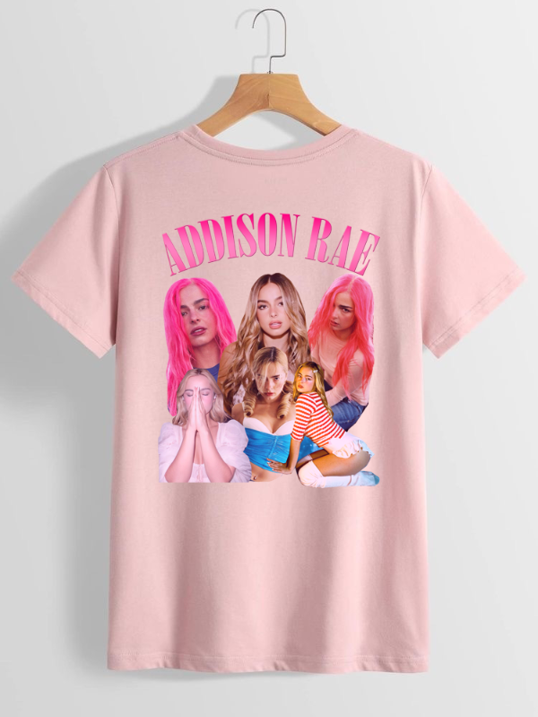 Producto - Remera Addison Rae rosa