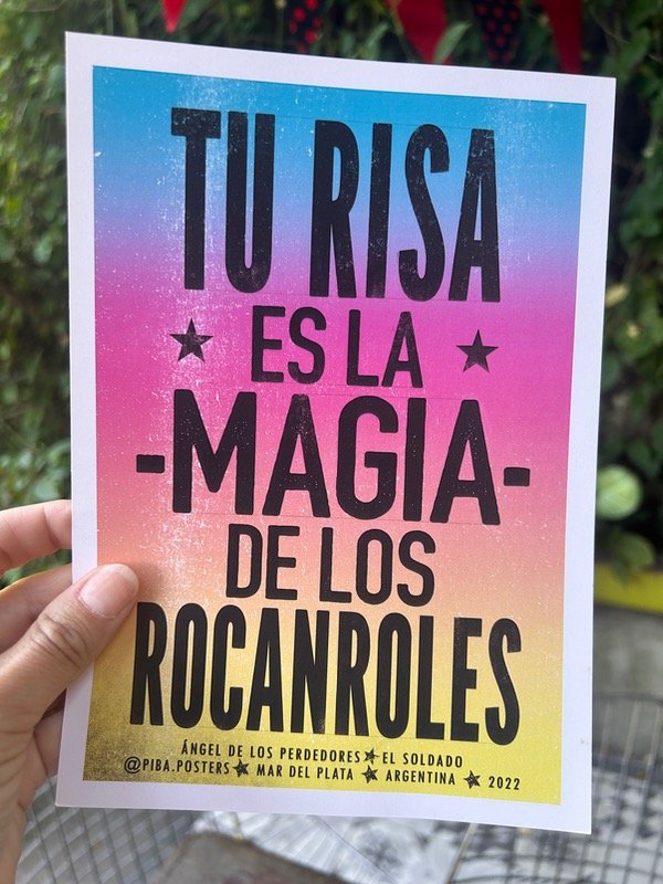 Producto - Lámina tu risa A5 - Piba Posters