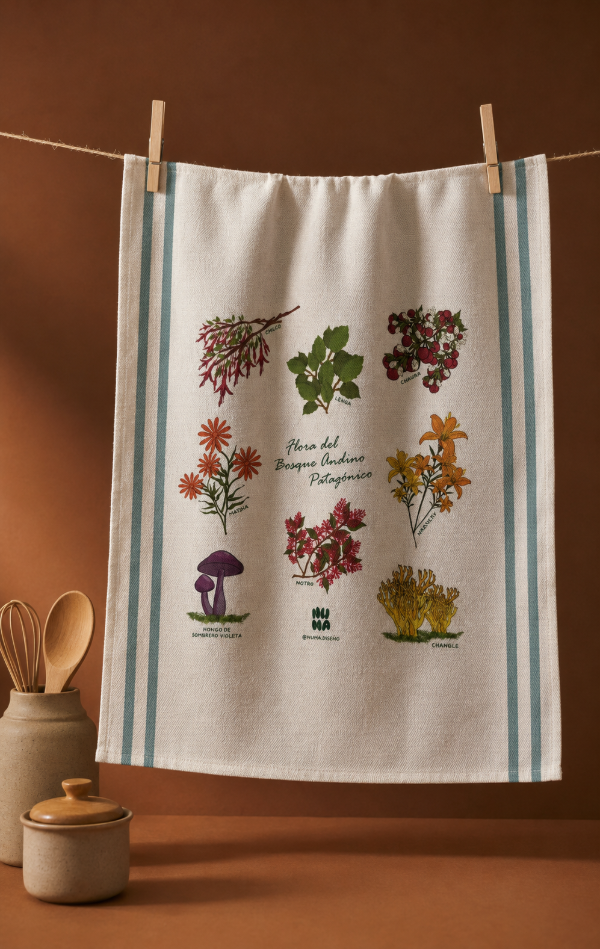 Producto - Repasador FLORES PATAGÓNICAS