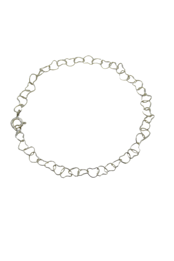 Producto - Pulsera corazones silver