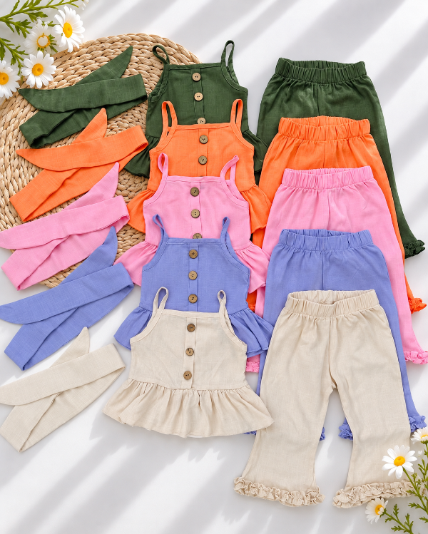 Producto - CONJUNTO CAMI (VINCHA + MUSCULOSA + PANTALÓN OXFORD)