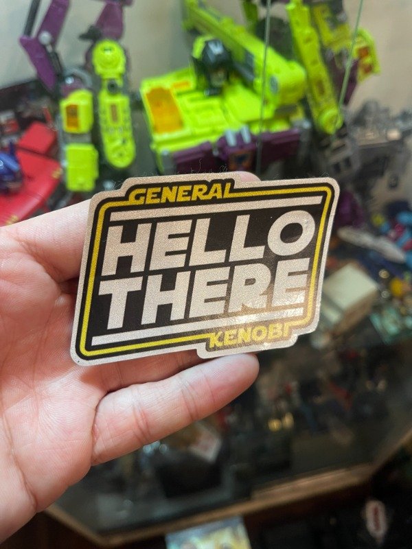 Producto - HELLO THERE STAR WARS STICKER REFLECTIVO