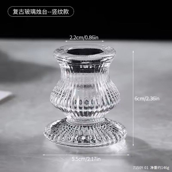 Producto - Mini candelabro cáliz vidrio