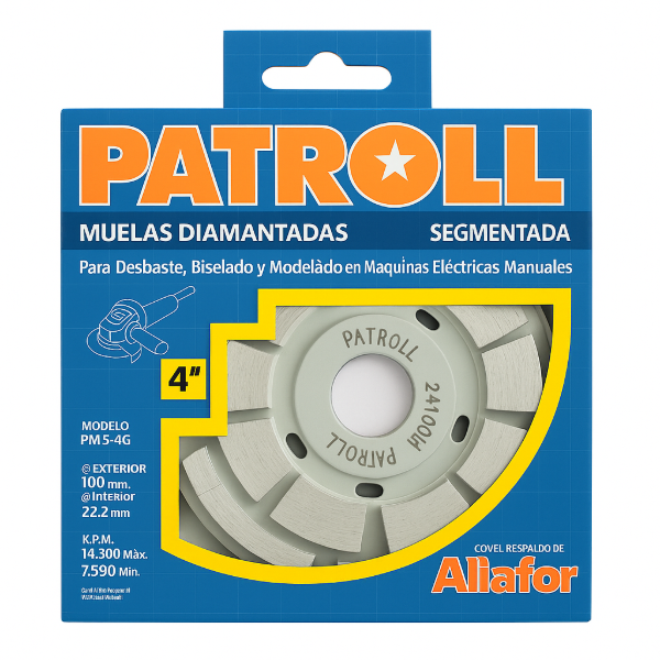 Producto - Muela Diamantada Patroll Pms4g Afilado y Rectificado