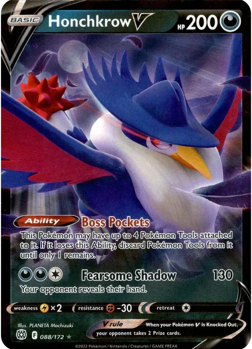 Producto - Honchkrow V - 088/172 - Brilliant Stars - Holo