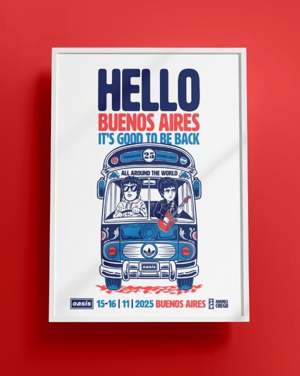 Producto - Cuadro A3 Oasis "Hello Bondi"