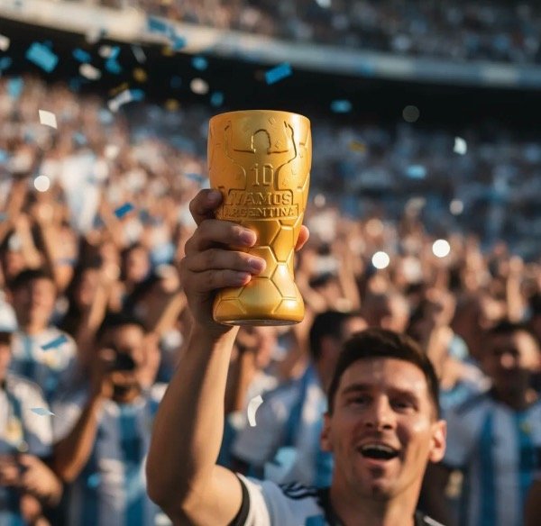 Producto - VASO COPA MUNDIAL PREMIUM DORADO de plástico