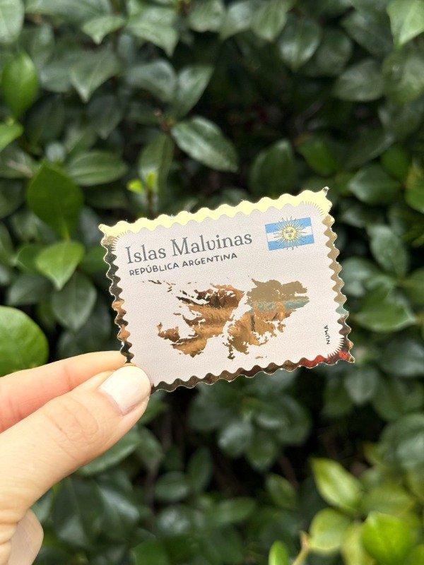 Producto - Sticker vinilo dorado ISLAS MALVINAS